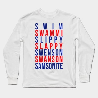 swim swammi slippy Long Sleeve T-Shirt